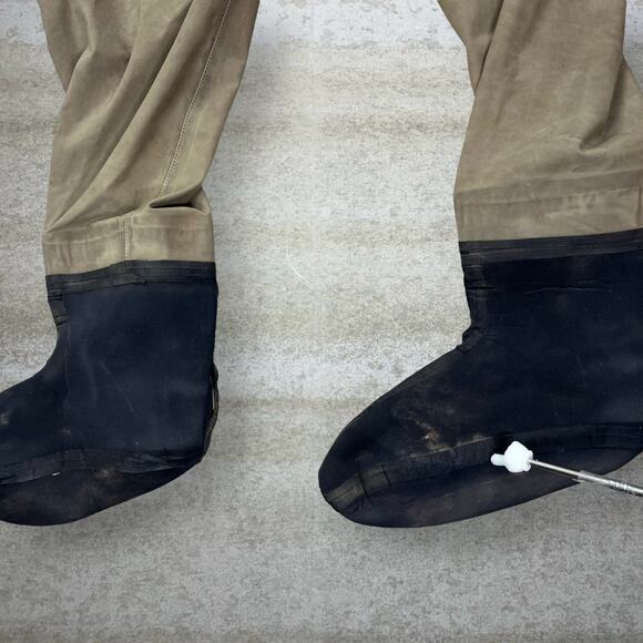 Vintage Guide Series Waders Overalls Sage Green Waterproof XL 90s - Picture 4 of 10